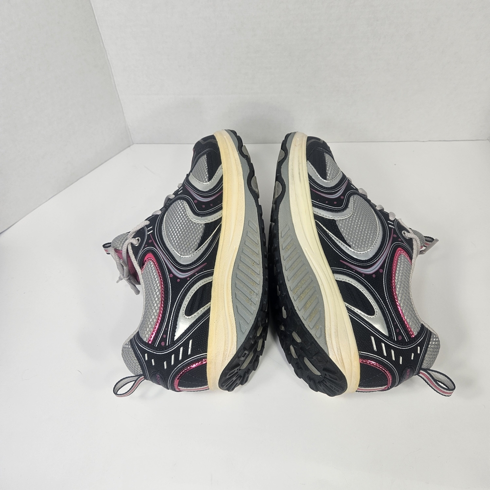 Skechers Black, Gray & Pink Women's Athletic Sneakers - Picture 6 of 7